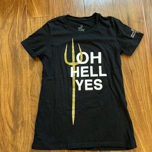 Cesar’s Palace Hell's Kitchen Black Graphic T-Shirt Hell Yes Las Vegas Women S